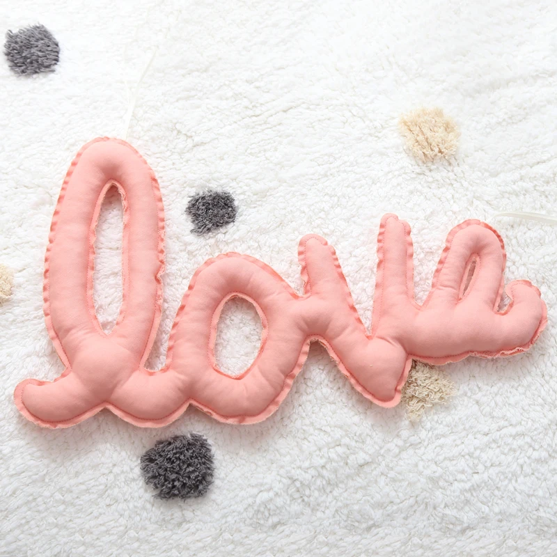 Детская подушка хлопковая подвеска с буквами палатка для новорожденных