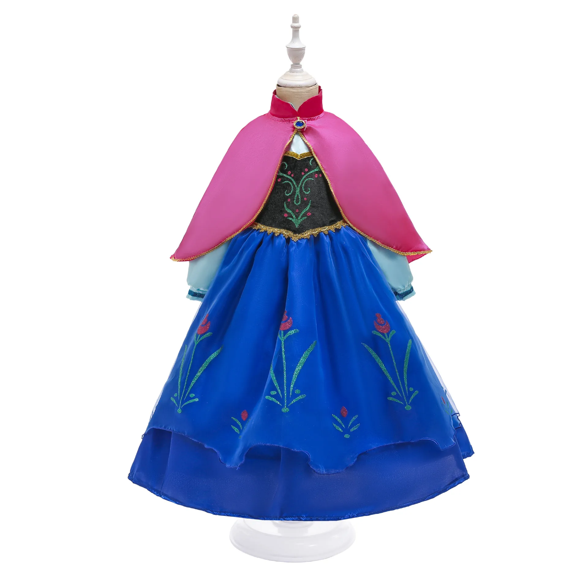 Снежная королева Анны для девочек Костюм принцессы платье дня рождения вечерние