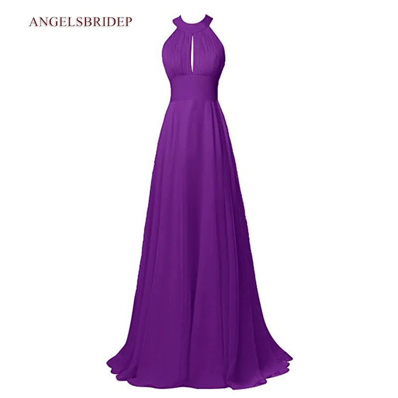 Длинное шифоновое вечернее платье с открытой спиной в пол | Свадьбы и торжества