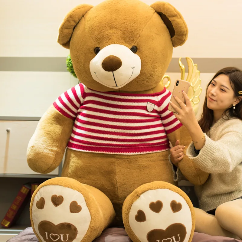 Высокое Качество плюшевый мишка кукла свитер медведь игрушки Любовник подарок
