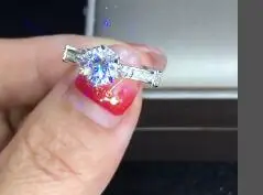 

CR257 1 carat 6.5MM NSCD synthetic Gem rings,