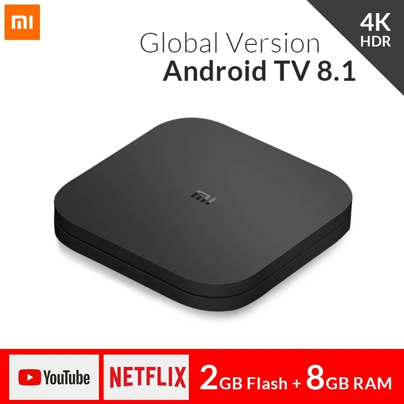 ТВ приставка Xiaomi Mi TV Box S 4K HDR Android 8 1 Ultra HD 2G 8G WIFI Google Cast Netflix телеприставка 4 смарт
