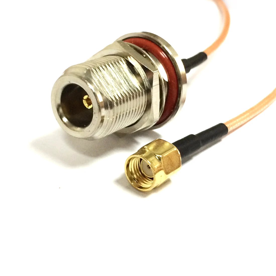 Угловой плетеный кабель RF RP SMA переключатель N типа «папа», «Мама», ОТРЕЗОК кабеля RG316 по оптовой цене быстрая Доставка 15 см