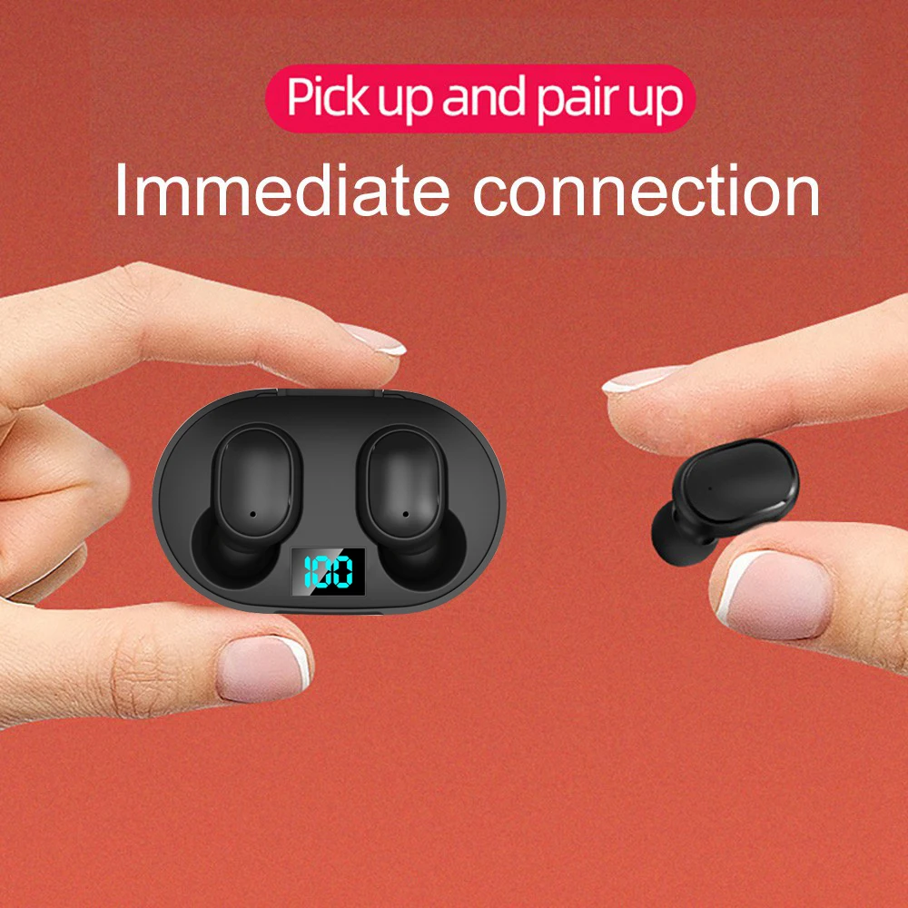 Мини Bluetooth наушники с 280 мАч зарядным устройством ушной пинцет-USB кабель