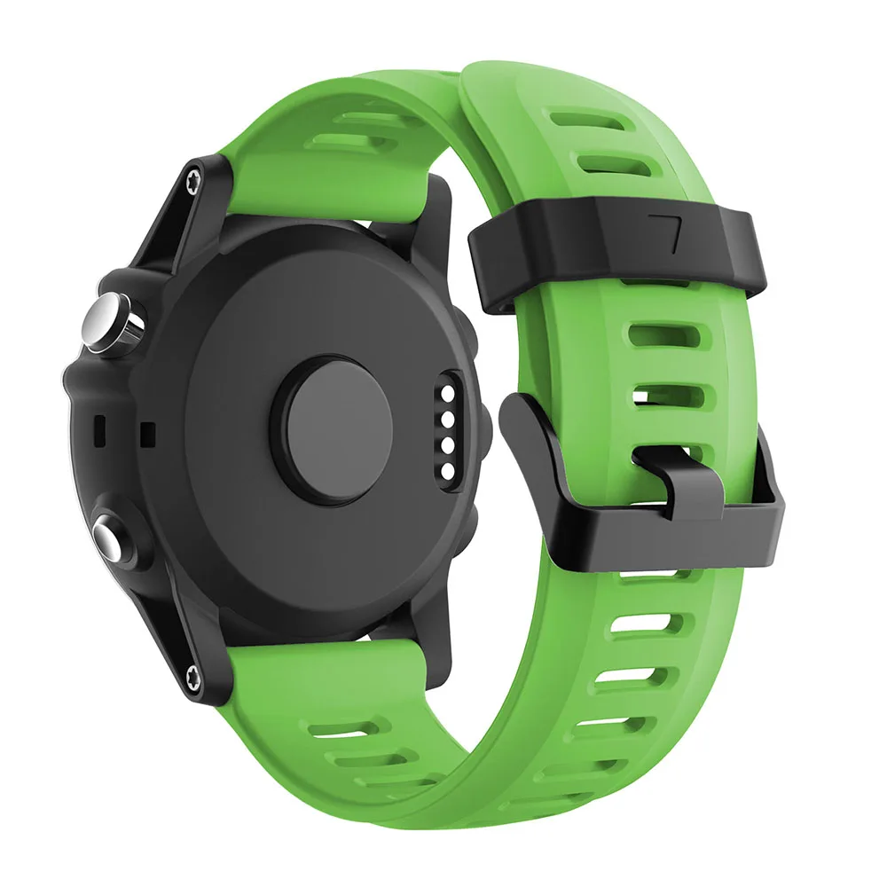 Green Yayuu мягкий силиконовый сменный ремешок для часов с инструментами для Garmin Fenix 3/Fenix 3 HR/Fenix 5X/5X Plus/D2 Delta PX/Descent MK1 - Цвет: Green