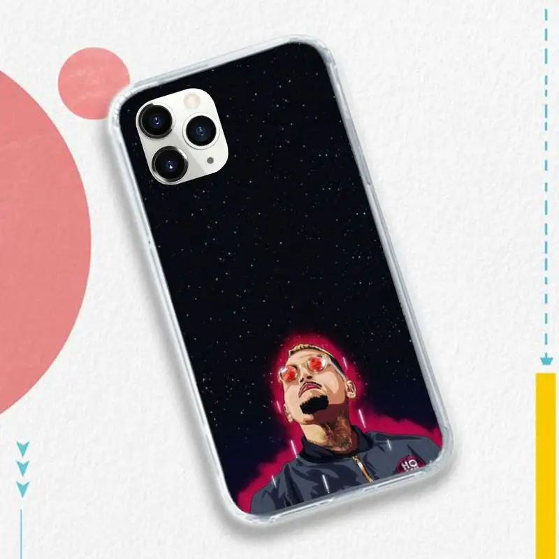 

Chris Brown Rap Hot singer fundas Phone Case for iPhone 11 12 pro XS MAX 8 7 6 6S Plus X 5S SE 2020 XR