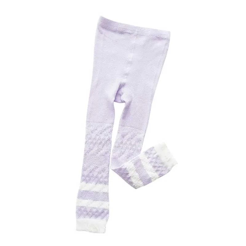 Колготки для маленьких девочек полосатые колготки хлопковая трикотажная
