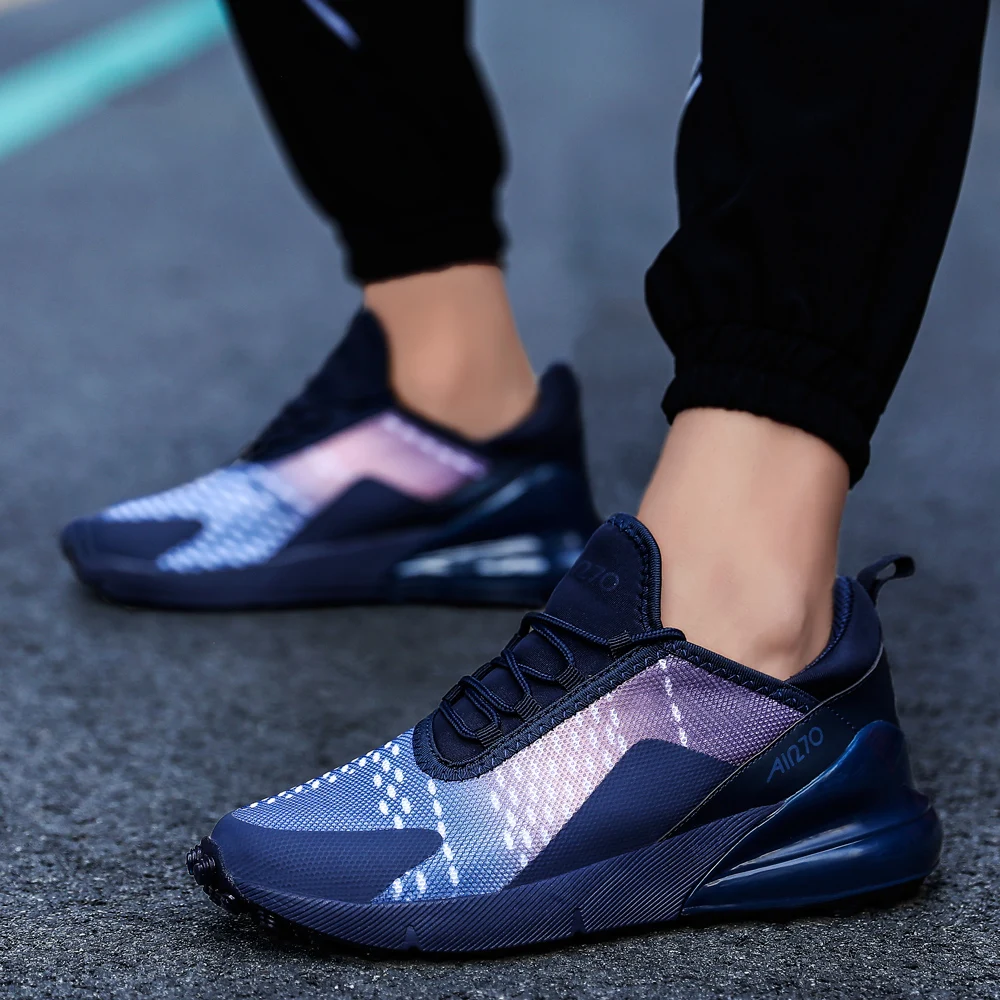 Мужская Новая мода zapatillas mujer уличные кроссовки дышащая женская обувь сетчатые Спортивные Повседневные кроссовки размера плюс 36-47