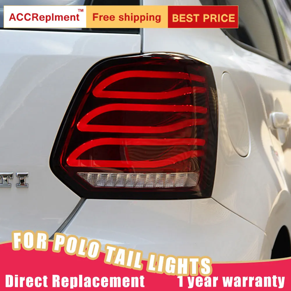 Новый светодиодный задний фонарь s в сборе для VW Polo 2011 2017 стоп сигнал ДХО
