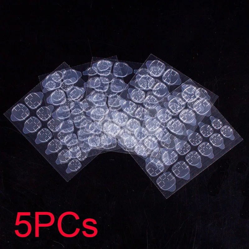 5PCs Nail Adhesive 18 смешанных цветов короткие круглые кончики для Ногтей Полное покрытие накладные кончики для Ногтей пресс на поддельные ногти яркие цвета - Цвет: 5PCs Nail Adhesive