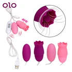 Оло язык вибратор оральная соска Стимулятор клитора Вибратор массажер для груди точки G вибрирующее яйцо интимные игрушки для женщин