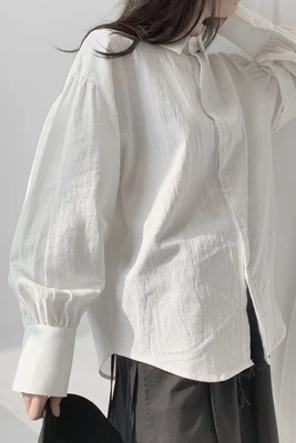 Оригинальная рубашка Yamamoto в стиле ретро из хлопка и конопли простой свободный