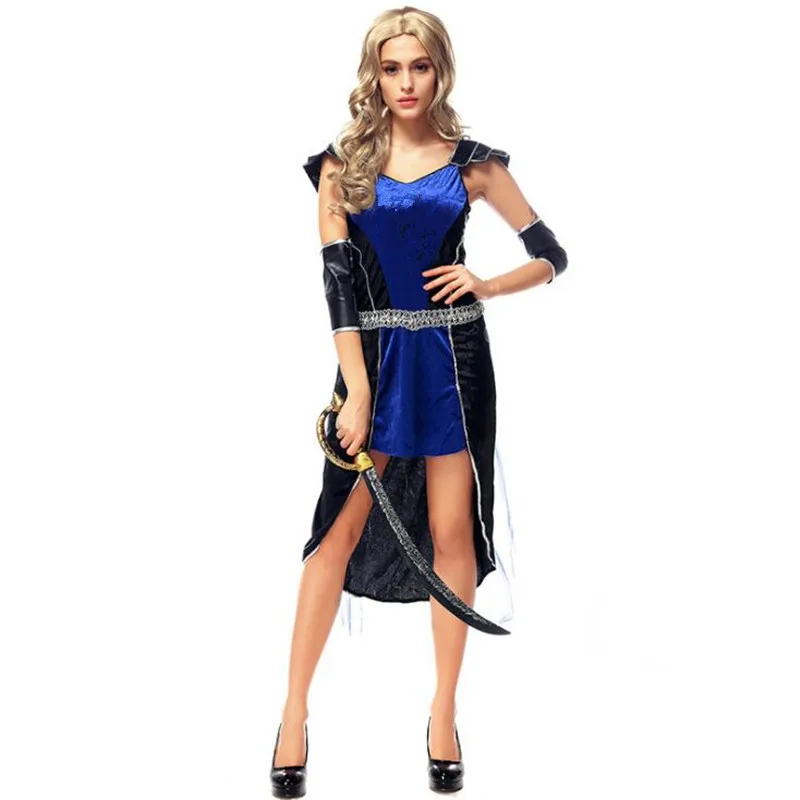 Women Lady Acient Greek Warrior Female Knight Cosplay Costumes Carnival Party Halloween Costume | Тематическая одежда и