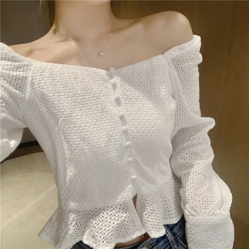 Новинка 2020 весенне-летняя и осенняя модная женская Повседневная Рабочая блузка