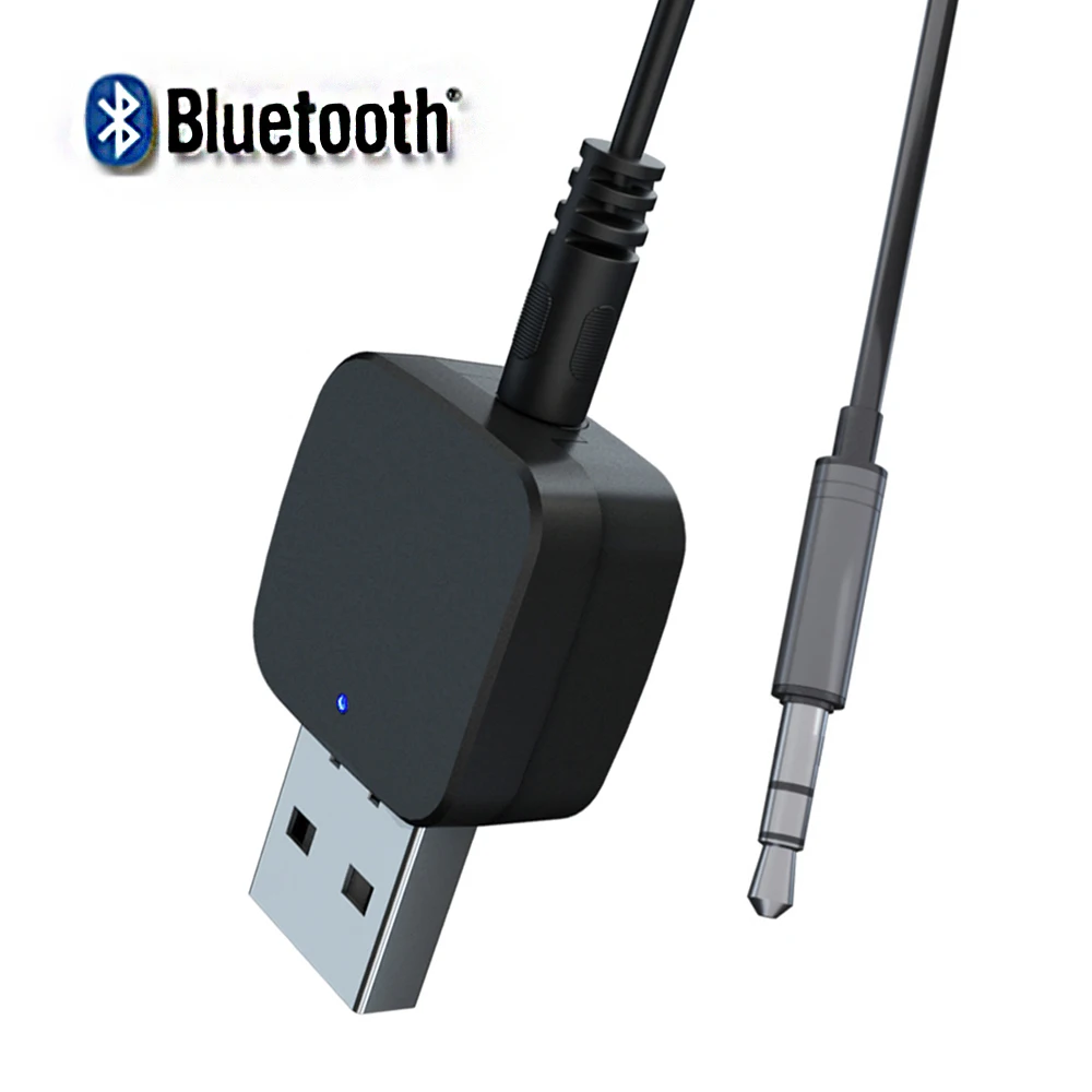 

3,5 мм AUX 2 в 1 беспроводной Bluetooth V5.0 автомобильный комплект передатчик приемник адаптер стерео Muisc аудио адаптер для ТВ ПК динамик