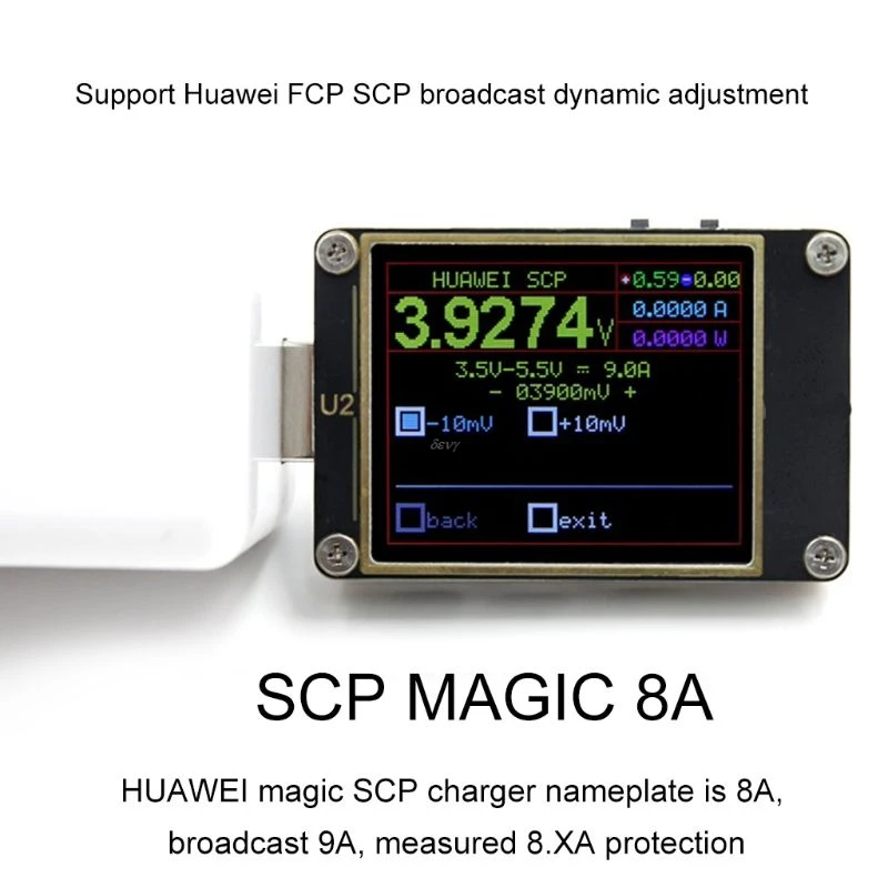 Улучшенный быстродействующий USB тестер QC4.0 + PD3.0 2 0 PPS 4 ~ 24 В 5 А|Измерители