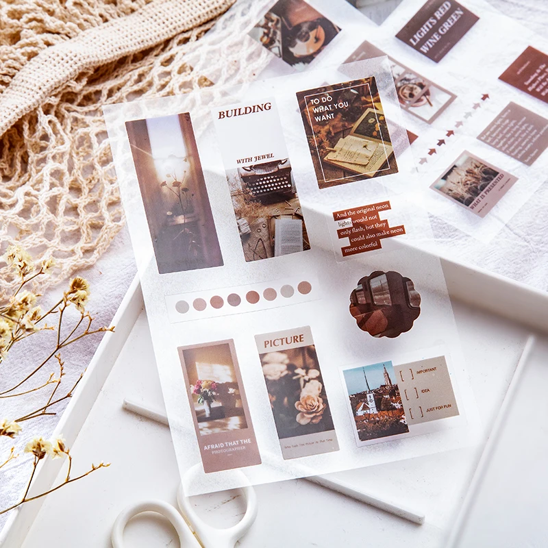 2 шт. Романтический туда и обратно серии INS эстетика наклейки дневник украшение