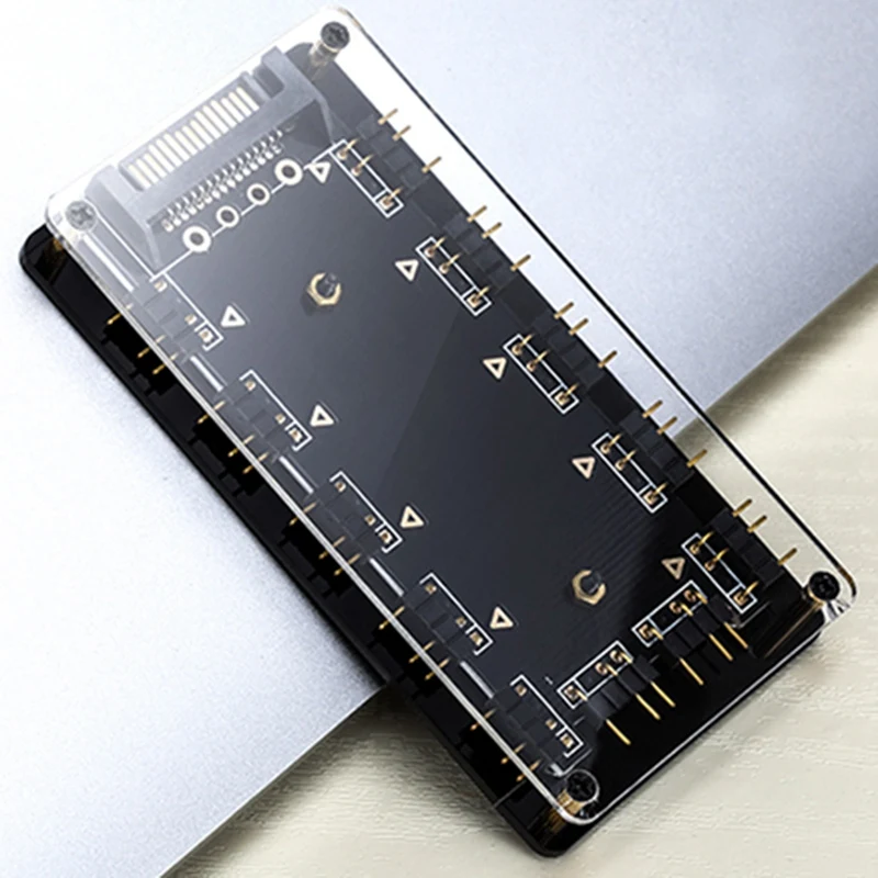5 в 3 контактный rgb концентратор интерфейс сплиттер для порта питания Molex SATA AURA SYNC