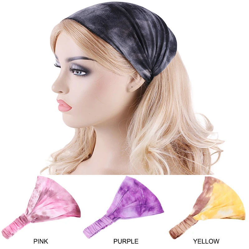 Модные эластичные повязки для волос головной убор женский печатный