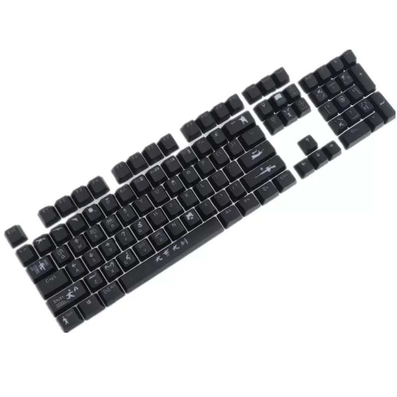

Mechanical keyboard cap, new custom PUBG type with chicken pattern, frosted surface, injection of two-tone material