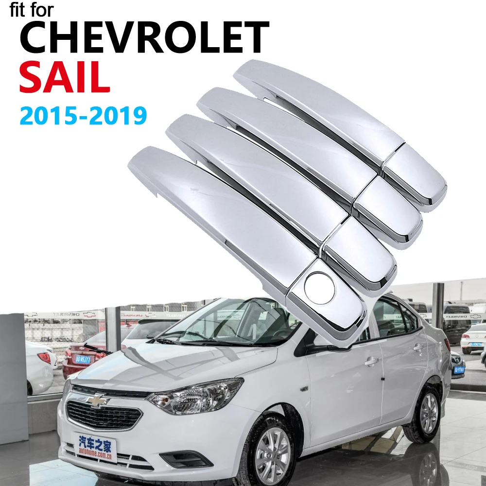 Роскошная хромированная накладка на ручку для Chevrolet New Sail 2015 2016 2017 2018 2019 Набор