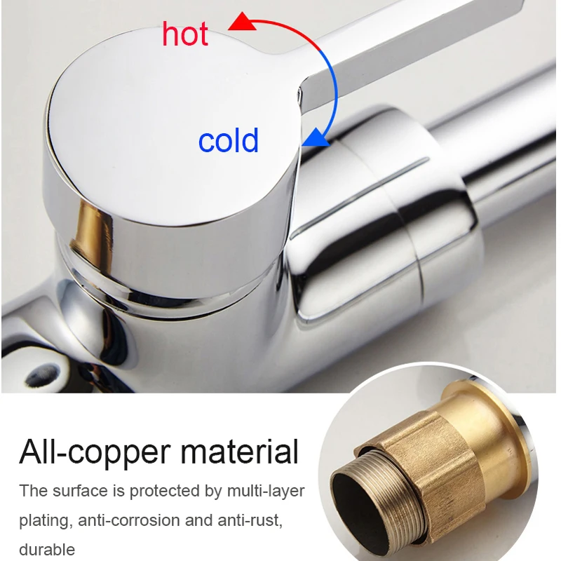 Senlesen Single Cold& Mixer Water Kitchen Faucet Silica Gel Nose Any Direction Rotating Torneira Cozinha Single Handle Tap