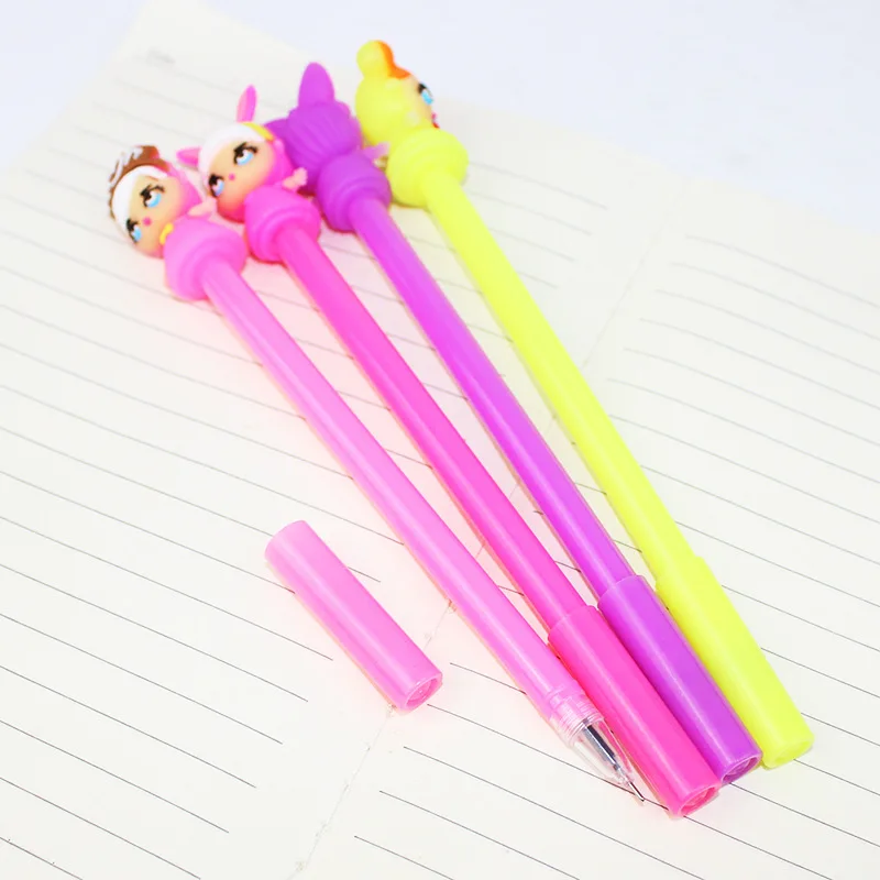 36 шт./лот милая девушка кукла гелевая ручка с чернилами/творческая мультяшная