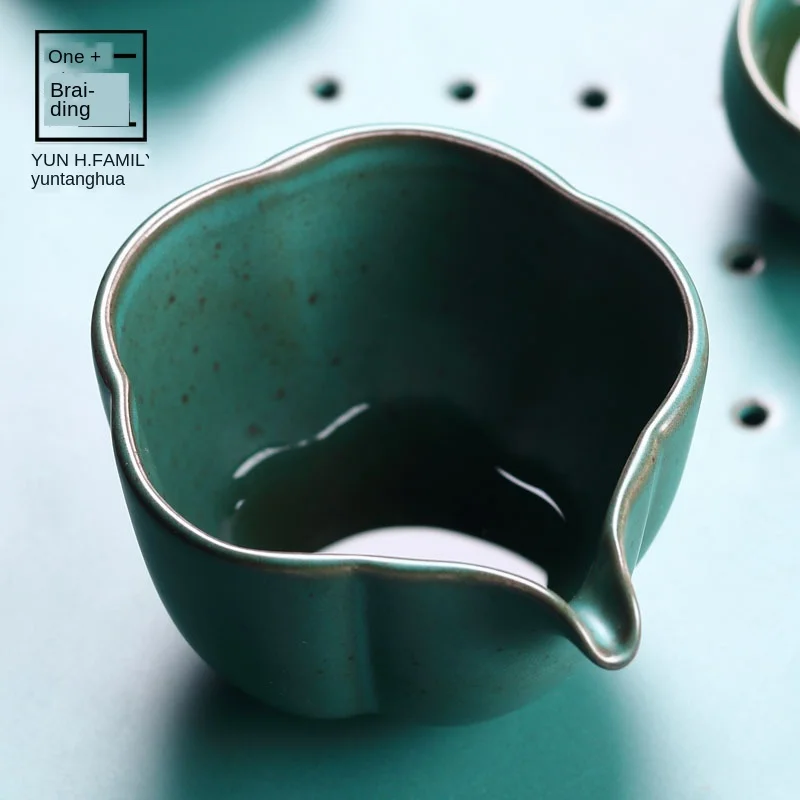 Кувшин из глины в японском стиле керамическая подставка для чая морского малахит