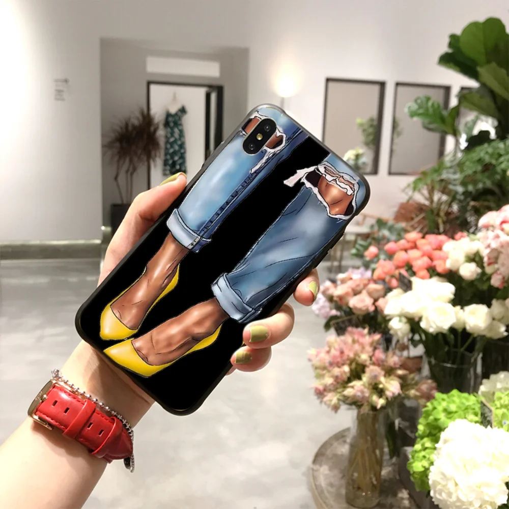 

NBDRUICAI Fashion Girl Luxury Unique Design Phone Cover for iPhone 11 pro XS MAX 8 7 6 6S Plus X 5S SE XR case