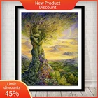 Набор для алмазной вышивки деревья, картина 5D сделай сам с мотивом сказочного пейзажа, квадратныйкруглый Набор для вышивки крестиком, мозаика для домашнего декора