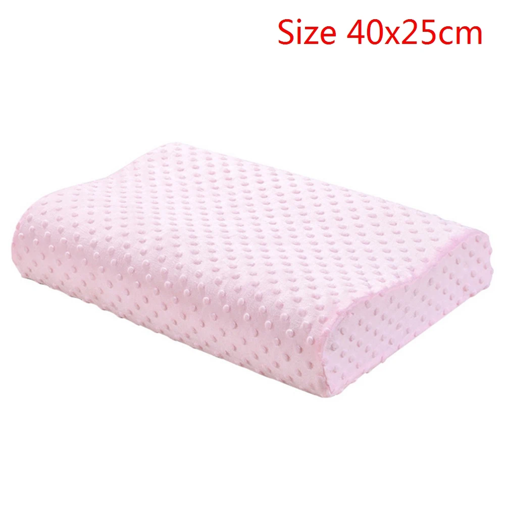 pink1 40x25cm Ортопедическая подушка из пены с эффектом памяти в форме бабочки, постельные принадлежности, подушки, белая Шейная подушка для шеи, медленный отскок, уход за здоровьем, обезболивание - Цвет: pink1 40x25cm