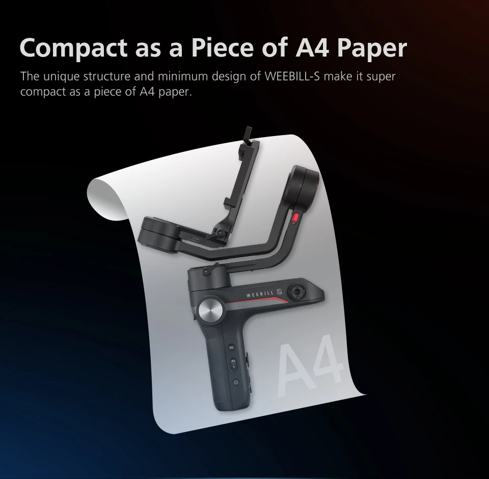 Zhiyun Weebill S 3-х осевая передача изображения ручной шарнирный стабилизатор для камеры GoPro для sony A7 Panasonic EOS R беззеркальных Камера OLED Дисплей