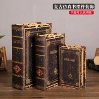 american style fake book decoration books model vintage book model sundries container box home decoration ornaments