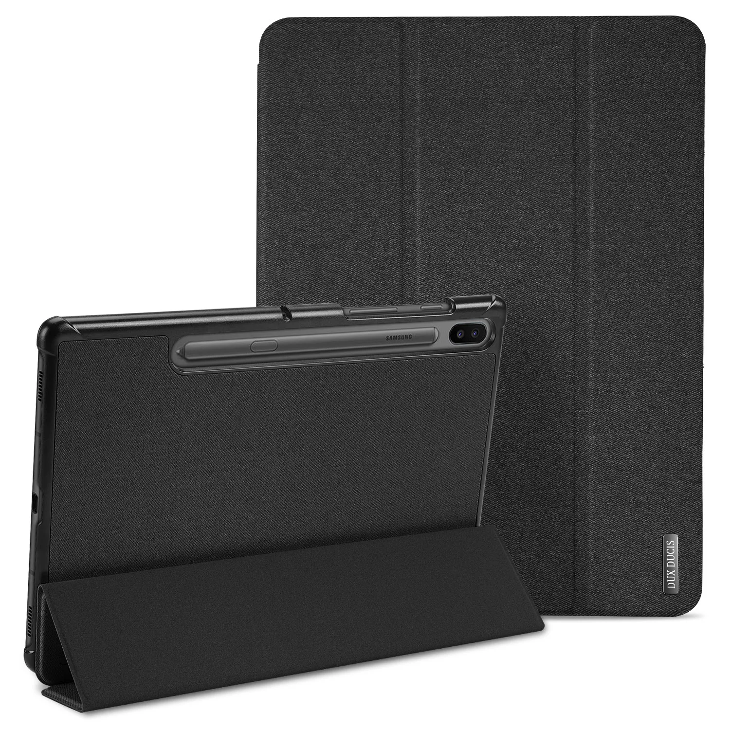 Чехол из искусственной кожи с защелкой для samsung Galaxy TAB S6 10," T865 подставка обложка для книги samsung TAB S6 SM-T865 10,5 дюймов чехол для планшета - Цвет: Черный