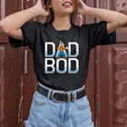 Летние Новые товары, удобные футболки с коротким рукавом и надписью DAD INO, с мультяшным принтом