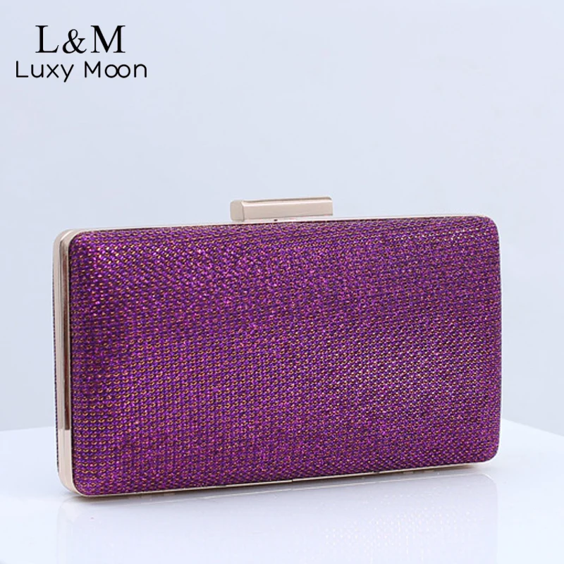

Sequin Evening Clutch Bag For Women Small Bridal Wedding Purses And Handbag Banquet Gold Fashion Chain Shoulder Bag Femme X632H