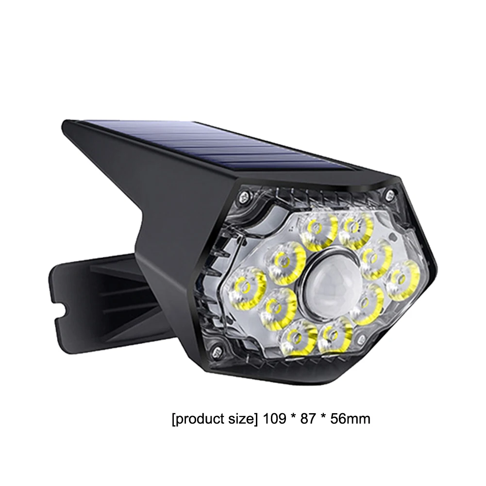 

2 Pcs LED Solar Wall Lamp Waterproof Motion Sensor Lamp Spotting Lights Outdoor Lighting Decoration For Garden Yard Patio Street