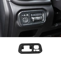 carbon car left control headlight adjustment switch decor sticker cover for great wall cannon gwm poer ute 2021 2022 accessories