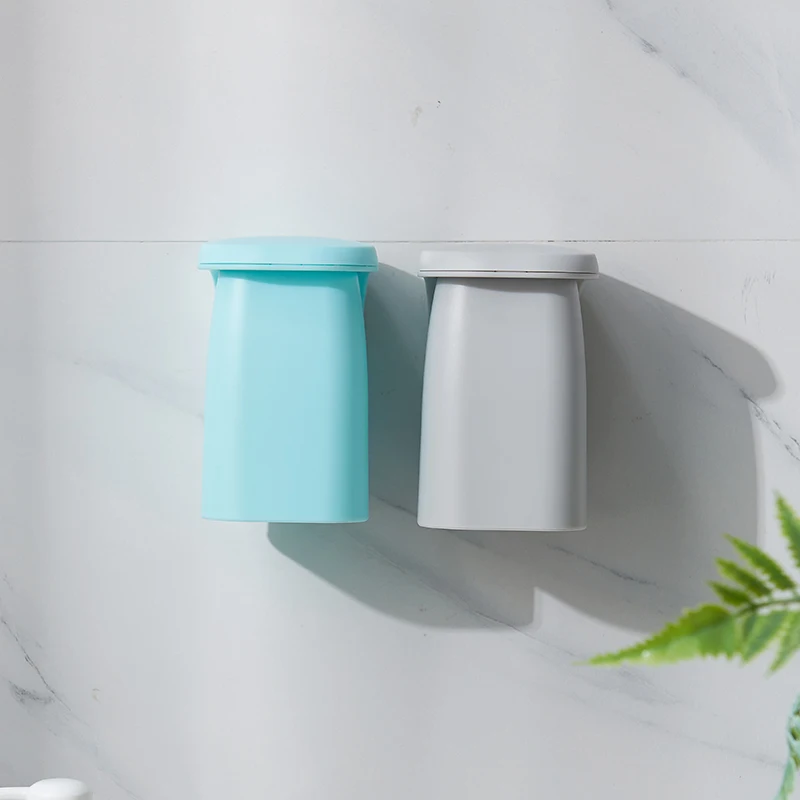 

XiaoGui Magnetic Suction Mouthwash Wall-mounted Holder Simple Household Couple Set Tray Plastic