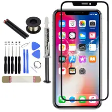 Replacement Screen Front Glass Lens Cover UV-LOCA Glue Kit for iPhone X/XR/XS Screen Protector