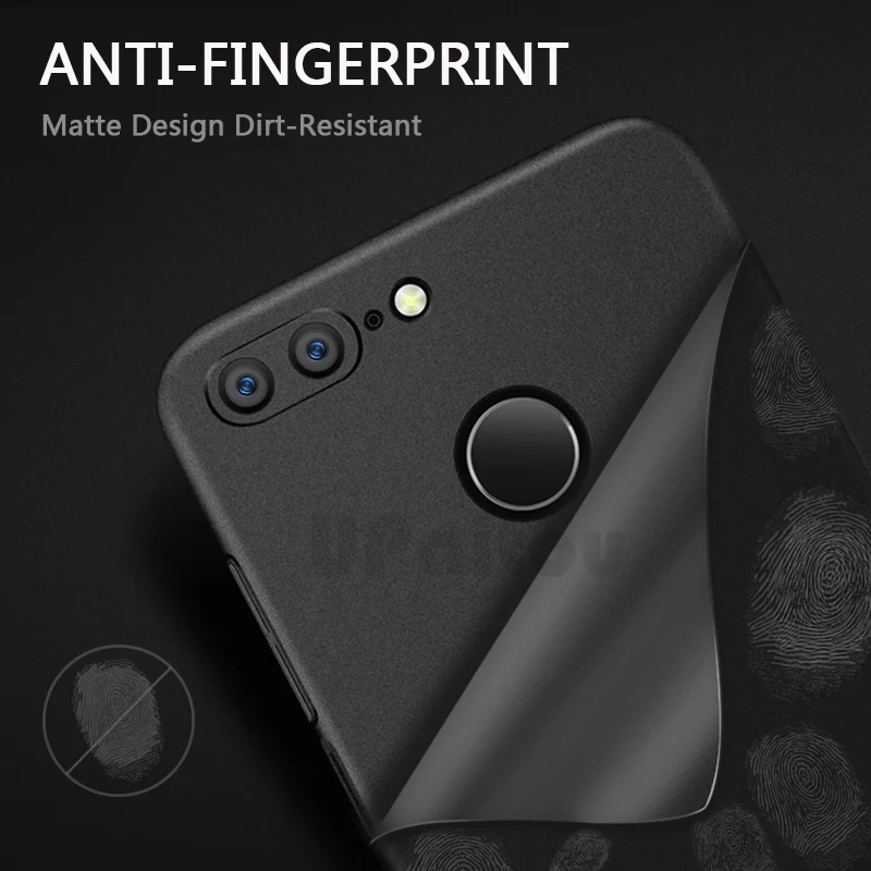 UPaitou Sandstone PC Case for Huawei Honor 8 9 Lite V8 8C 9i 9N Hard Plastic Matte Cases Anti Fingerprint Cover |