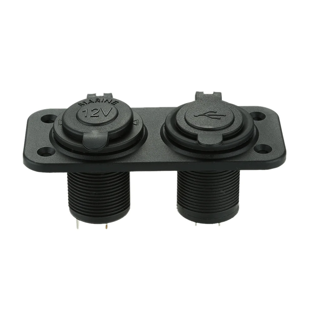 2 USB 5V/1A 5V/2.1A Sockets with Car Cigarette Lighters Power for Truck Motorcycle Boat ATV Charger | Автомобили и мотоциклы