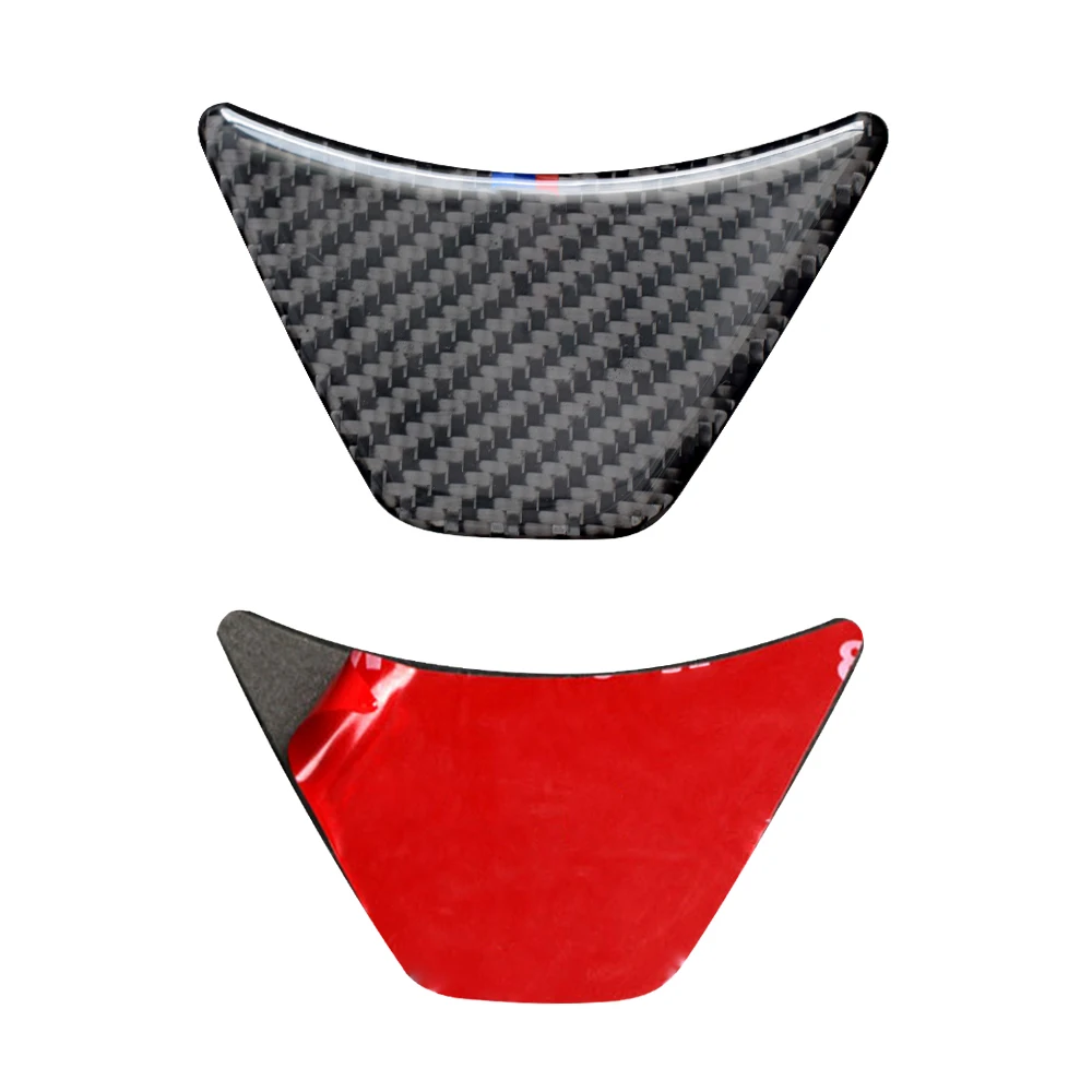 Carbon Fiber Car Steering Wheel Trim Sticker Cover Interior Accessorie For BMW 2 Series F45 F46 X1 F48 M Stripe Logo 3D Decor | Автомобили