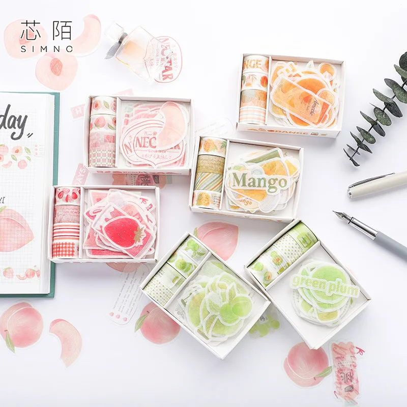 Набор стикеров для декоративной ленты японский набор декоративного скотча Васи