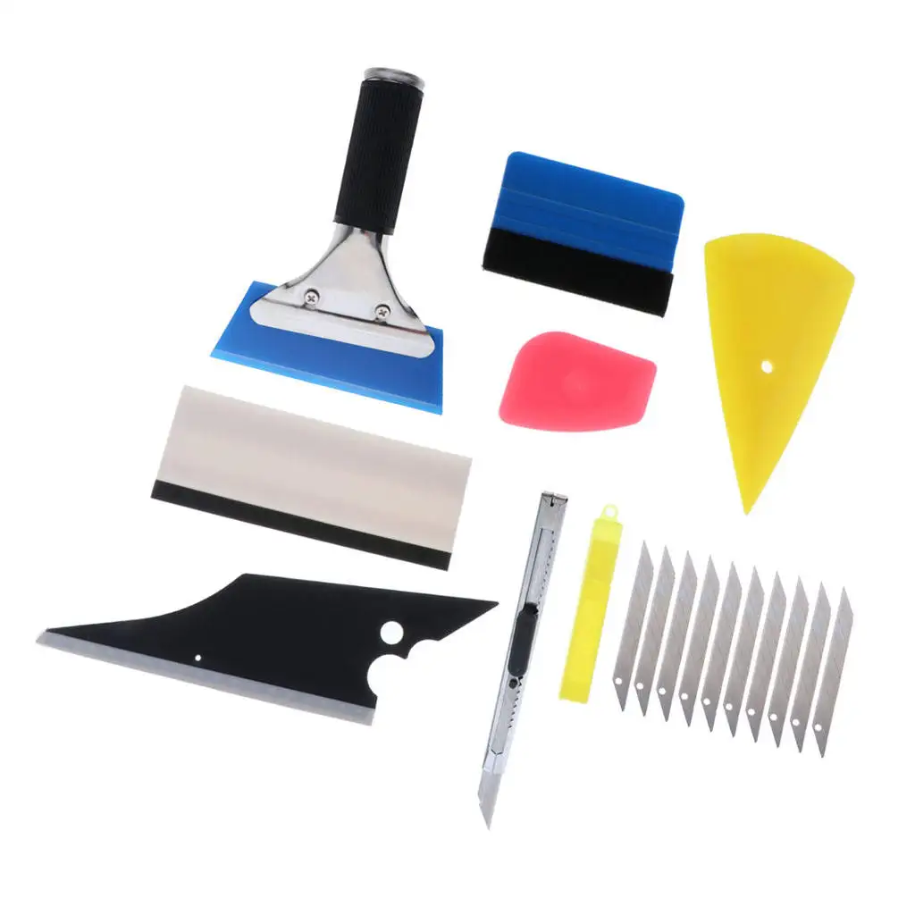 

Cars Film Vinyl Squeegee Scraper Tint Install Tuck Wrapping Applicator Tools