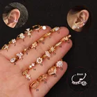 1 шт., ушной хрящ, Козелок, спираль, дайт ладья, снуд, раковина, кольцо, кликер, нос, обруч, серьга для губ, пирсинг, диаметр 5 мм