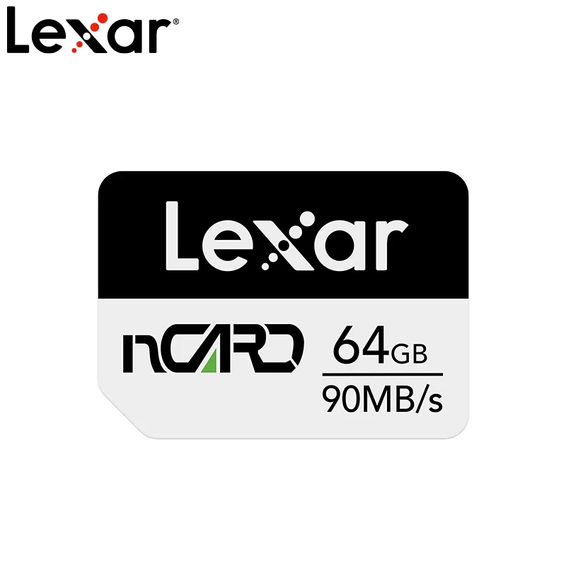 Карта памяти Lexar nCARD 64 ГБ 128 256 мобильный телефон нм макс. 90 МБ/с. для HUAWEI P30 Mate 20 |