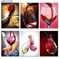 5d full diamond painting red wine picture diy crystal cup diamond embroidery cross stitch mosaic painting home decoration gift