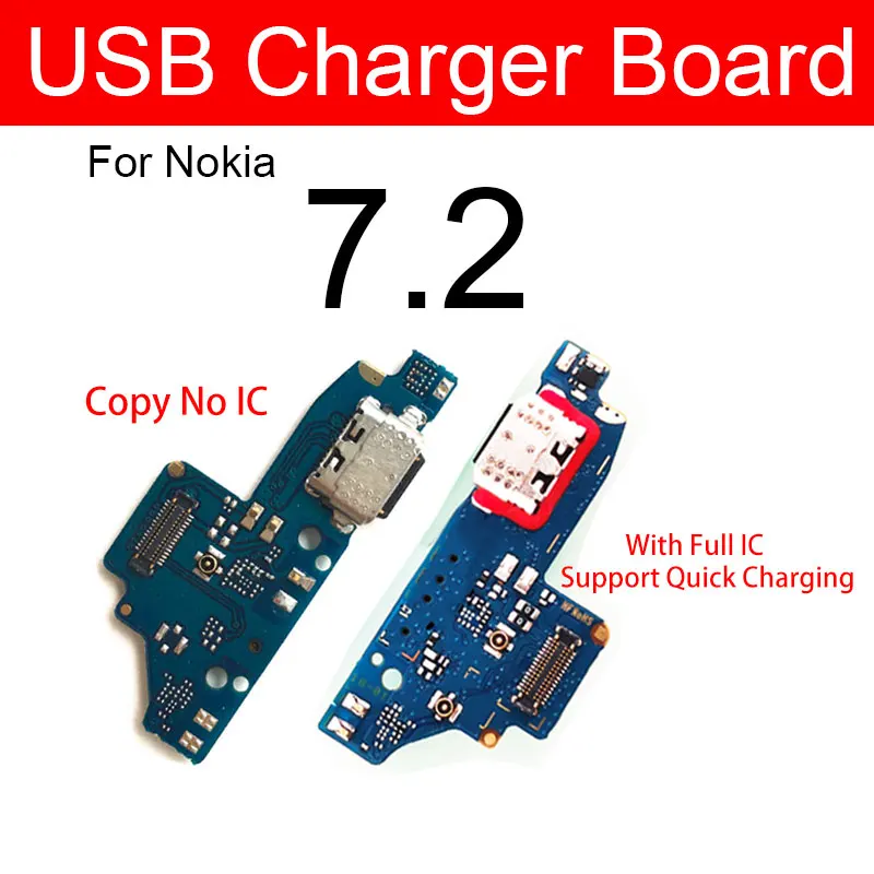 Микрофон Usb зарядное устройство разъем плата для Nokia 7 Plus 1 X7 2 зарядный порт док