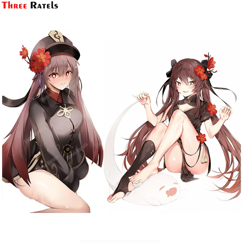 

Три Ratels A328 аниме Игра Ролевая Ху Тао геншин удар для Opel наклейка водонепроницаемый автомобиль переводная картинка милая девочка детская иг...